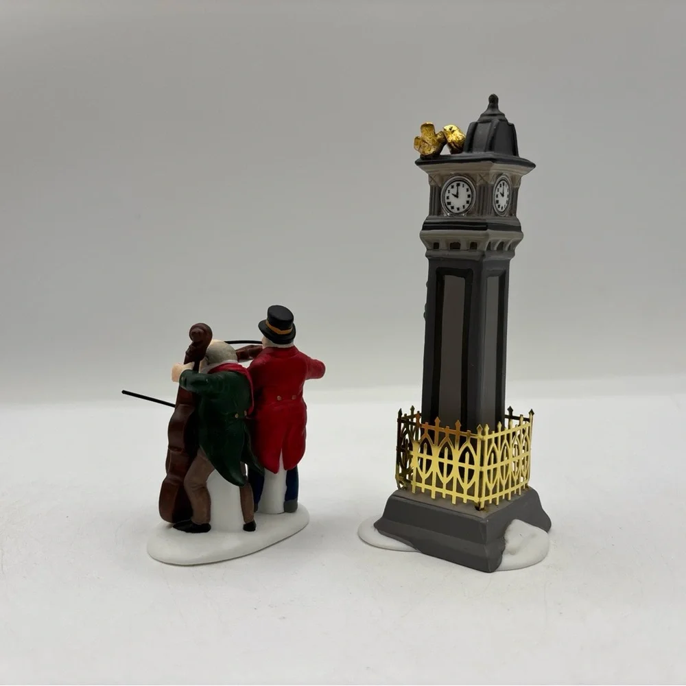 Dept 56 1995 Vintage HVC 12 Days Of Dickens Village Four Calling Birds 58379 EUC - Picture 4 of 12